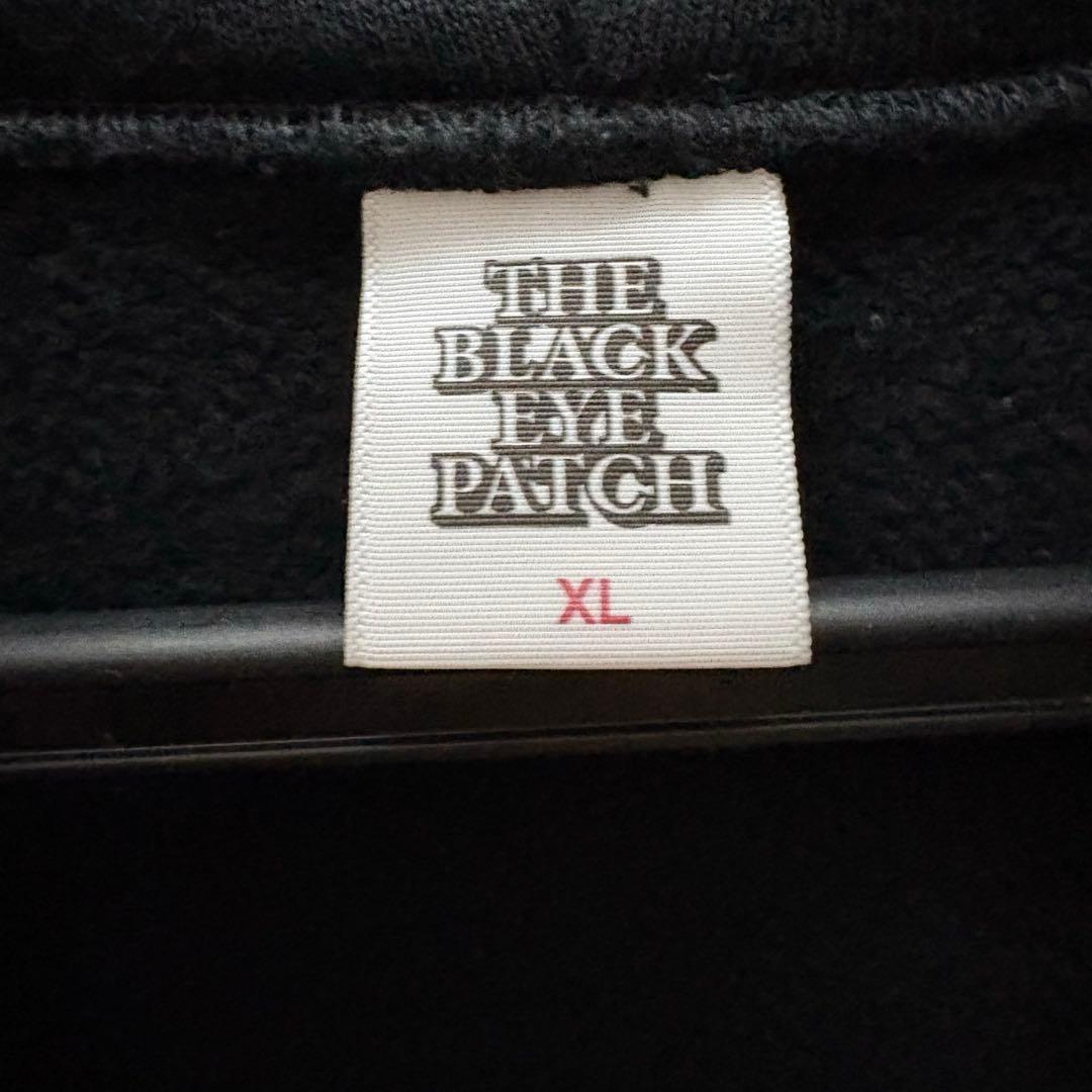 ブラックアイパッチ 取扱注意 OGロゴ龍刺繍 ジップUPパーカー/黒XLドラゴン