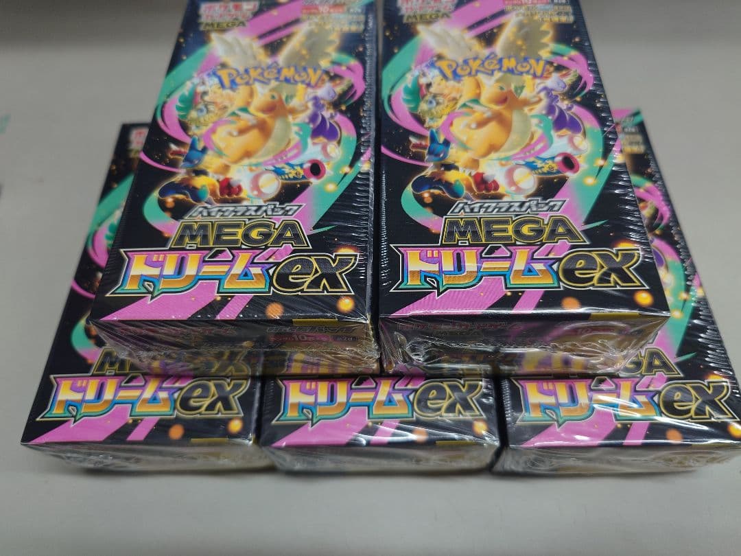 シュリンク付 ポケカ ハイクラスパックMEGAドリームex 5BOX