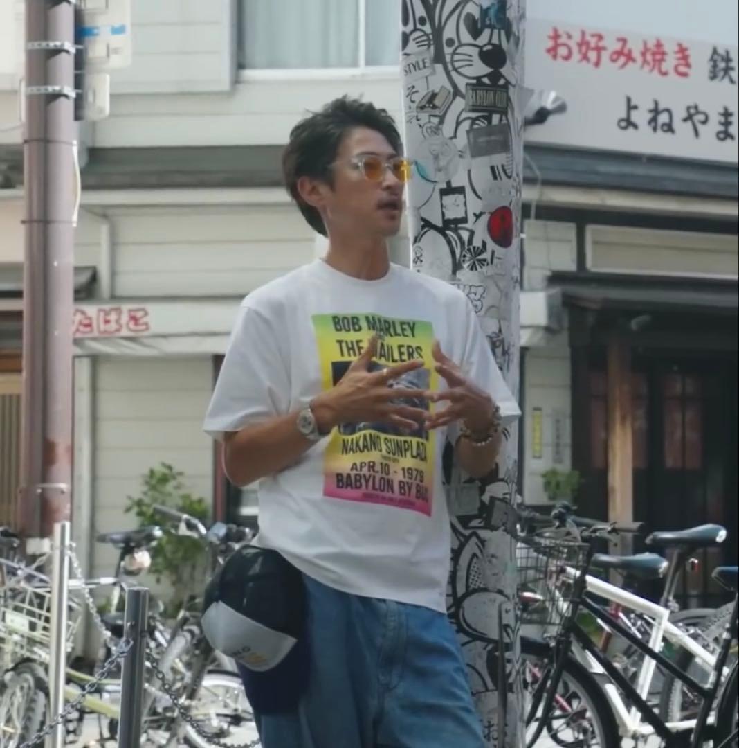 atmos BOB MARLEY BABYLON BY BUS Ｔシャツ 窪塚着