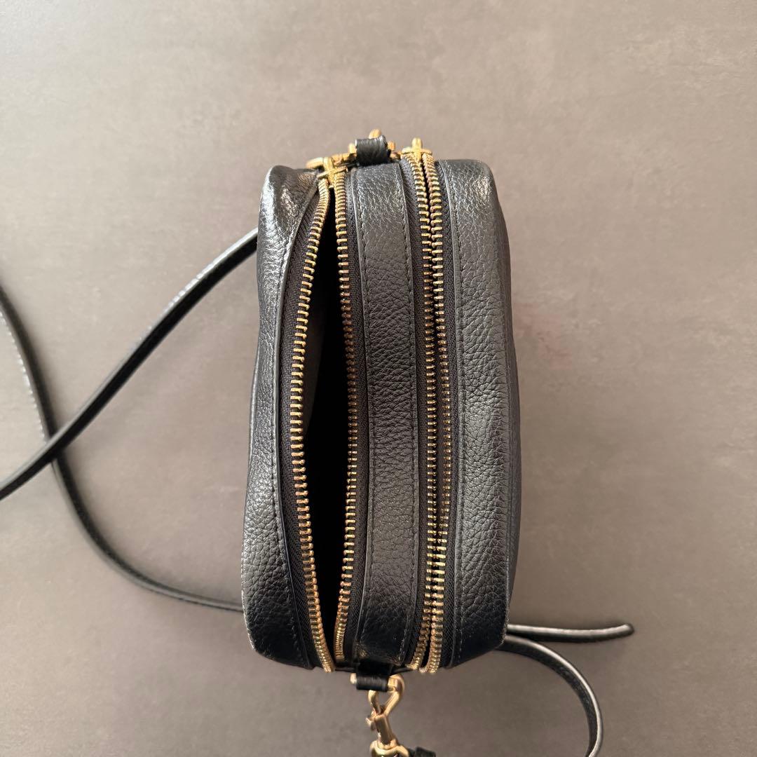 Tory Burch ブラックレザー ショルダーバッグ