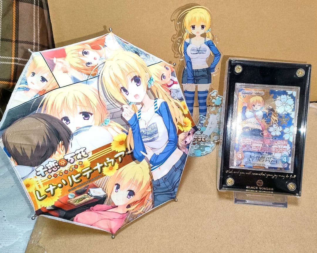 希少 ゆずソフト レナ リヒテナウアー 千恋 万花 カード アクスタ 傘 セット