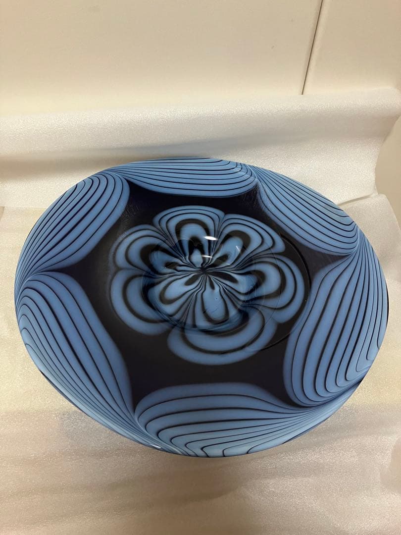 ビンテージ品　ガラス製　大皿　ベラルーシ