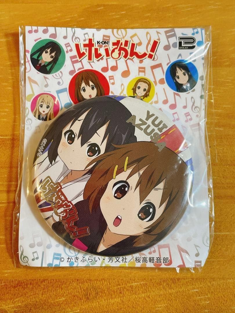 けいおん 中野梓 平沢唯 箔押し缶バッジ プライズ 限定 GiGO 2020