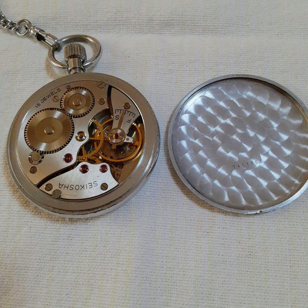 稼働品　SEIKO PRECISION 昭和42年懐中時計15 JEWELS