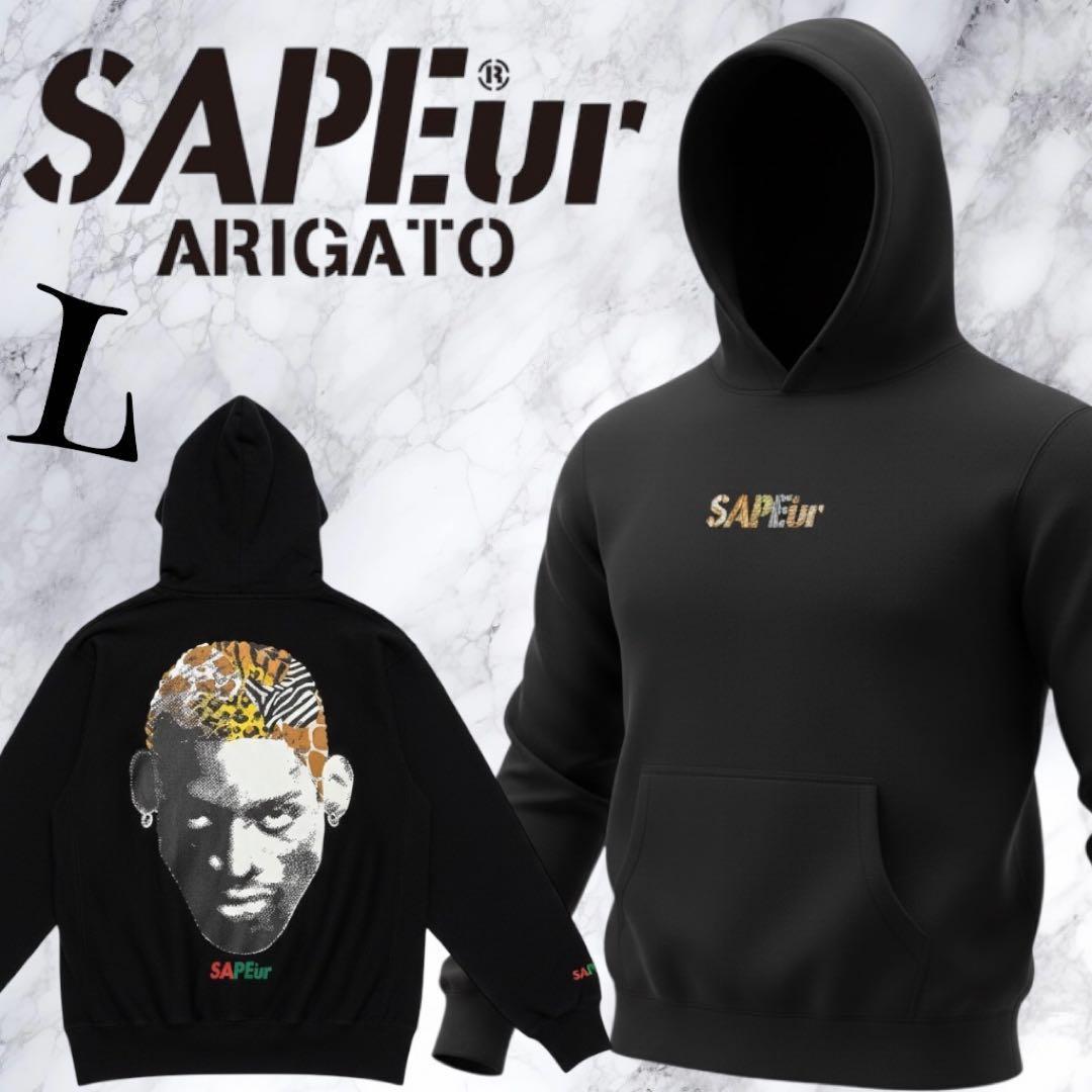 ⭐人気商品⭐サプール ロッドマン コラボ パーカー サファリ L 黒