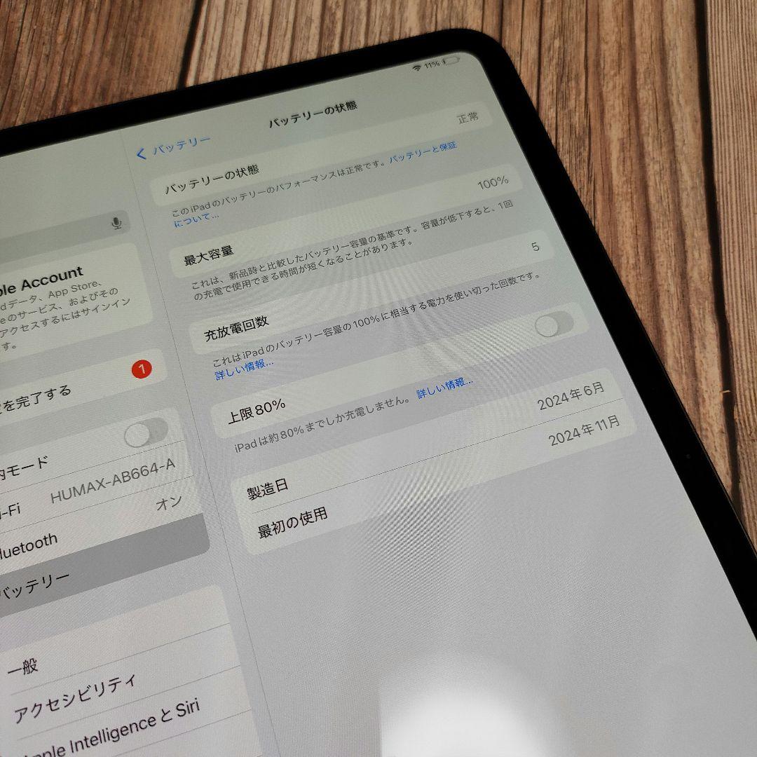 iPad Pro 11インチ M4 256GB スペースグレー 新品近い