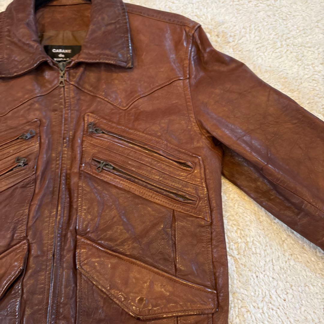 レザージャケット　フライトジャケット A-2 お探しの方に　ライダース　革ジャン