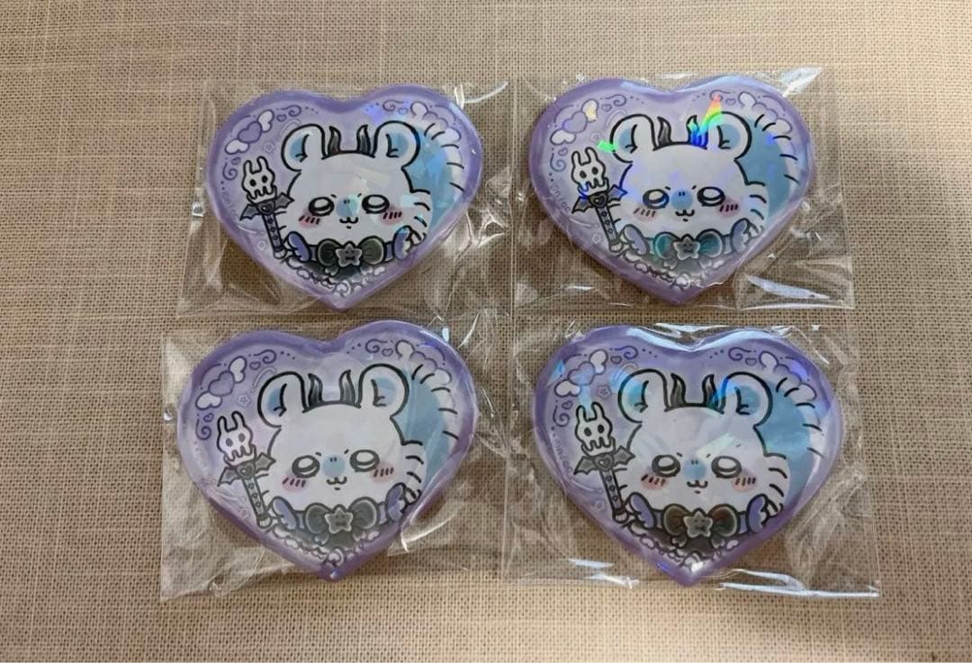 まじかる ちいかわ ハート缶バッジ 新品 4個