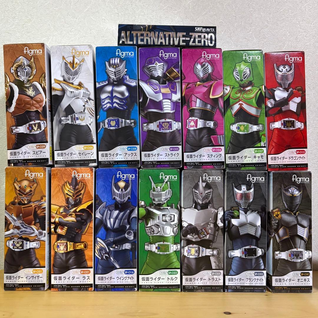 Figma 仮面ライダードラゴンナイト 14体 & オルタナティブゼロ　セット