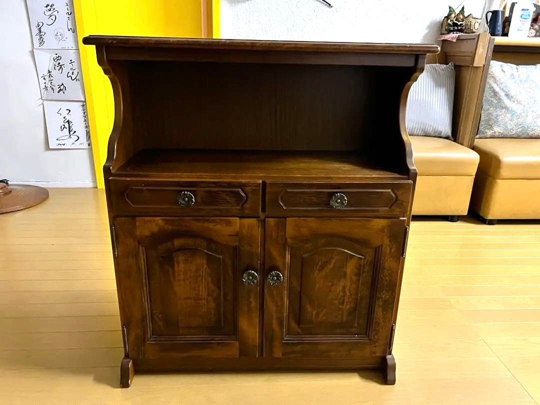 karimoku カリモク コロニアル 電話台 レトロ アンティーク　送料込み