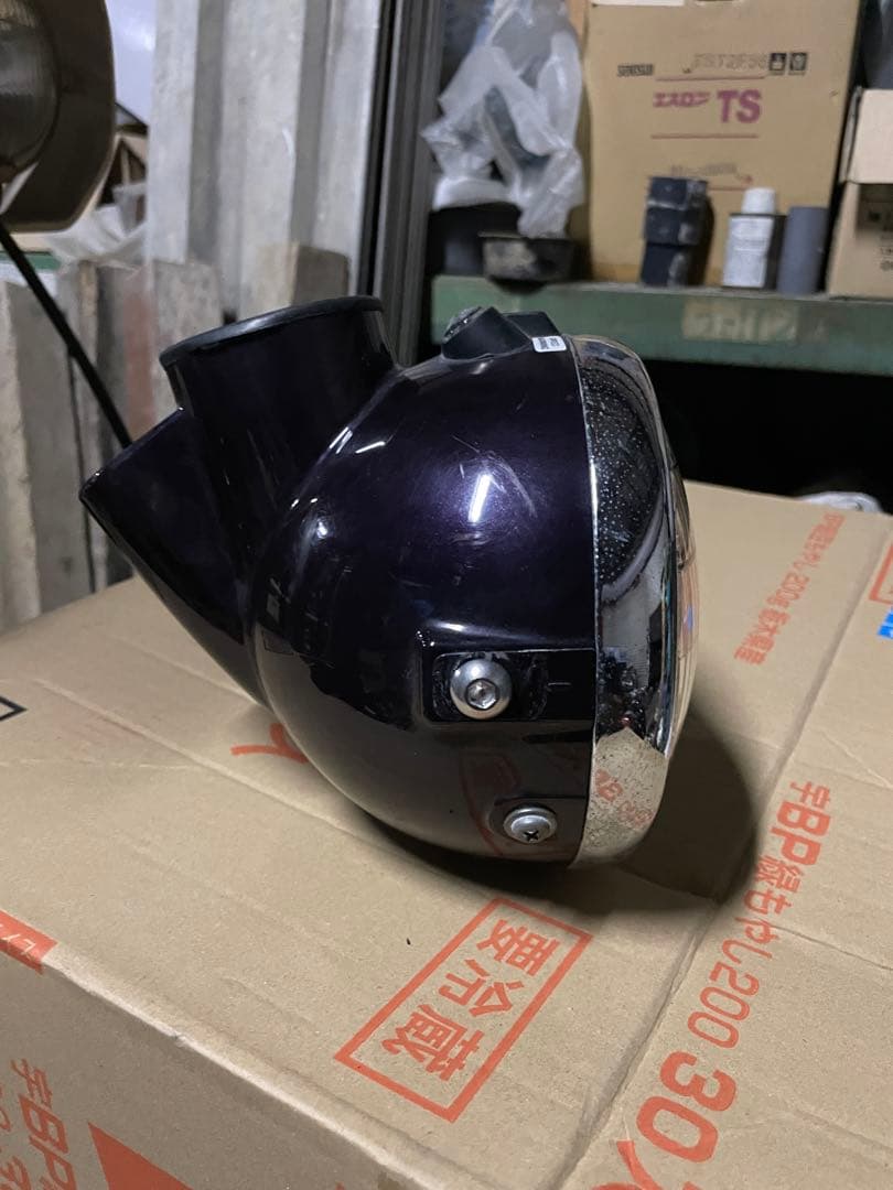 5ℓモンキー純正ヘッドライト　パープル