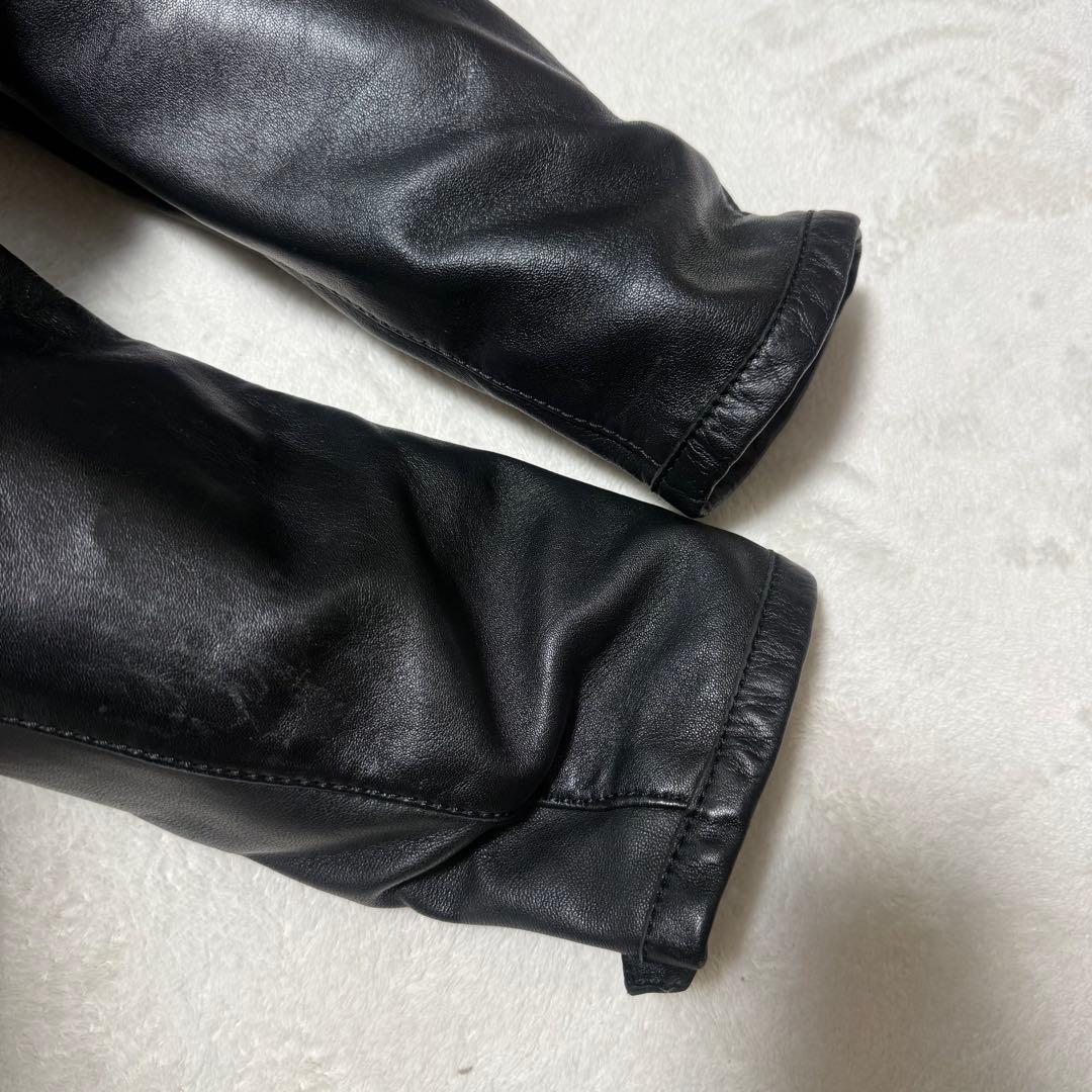 美品　SPIDI レザージャケット ライダース ブラック 黒 M