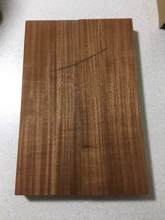 マホガニー ギター材 センター2P