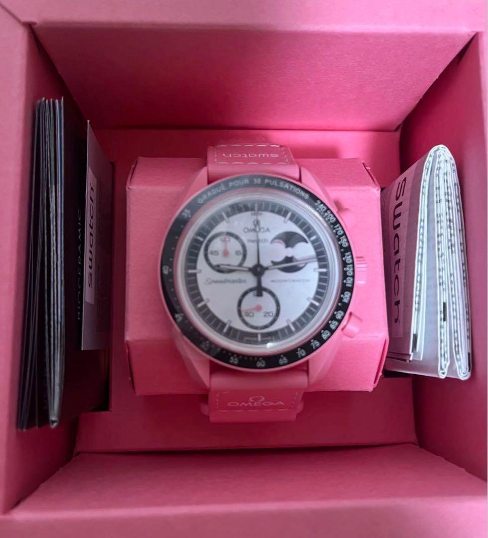 時計 Swatch OMEGA BIOCERAMIC MoonSwatch Pink
