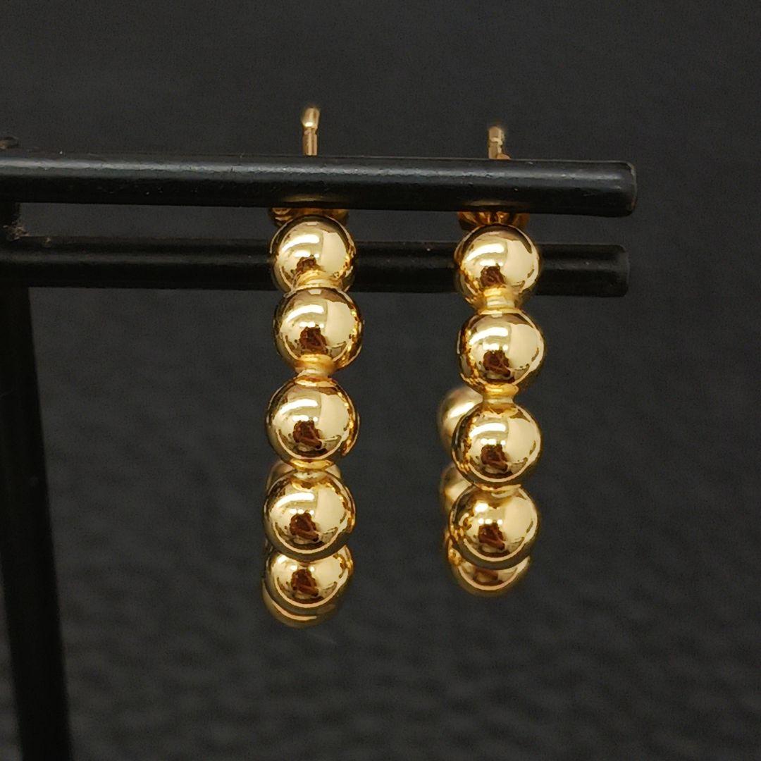 (B122407) K18 YG ピアス アクセサリー