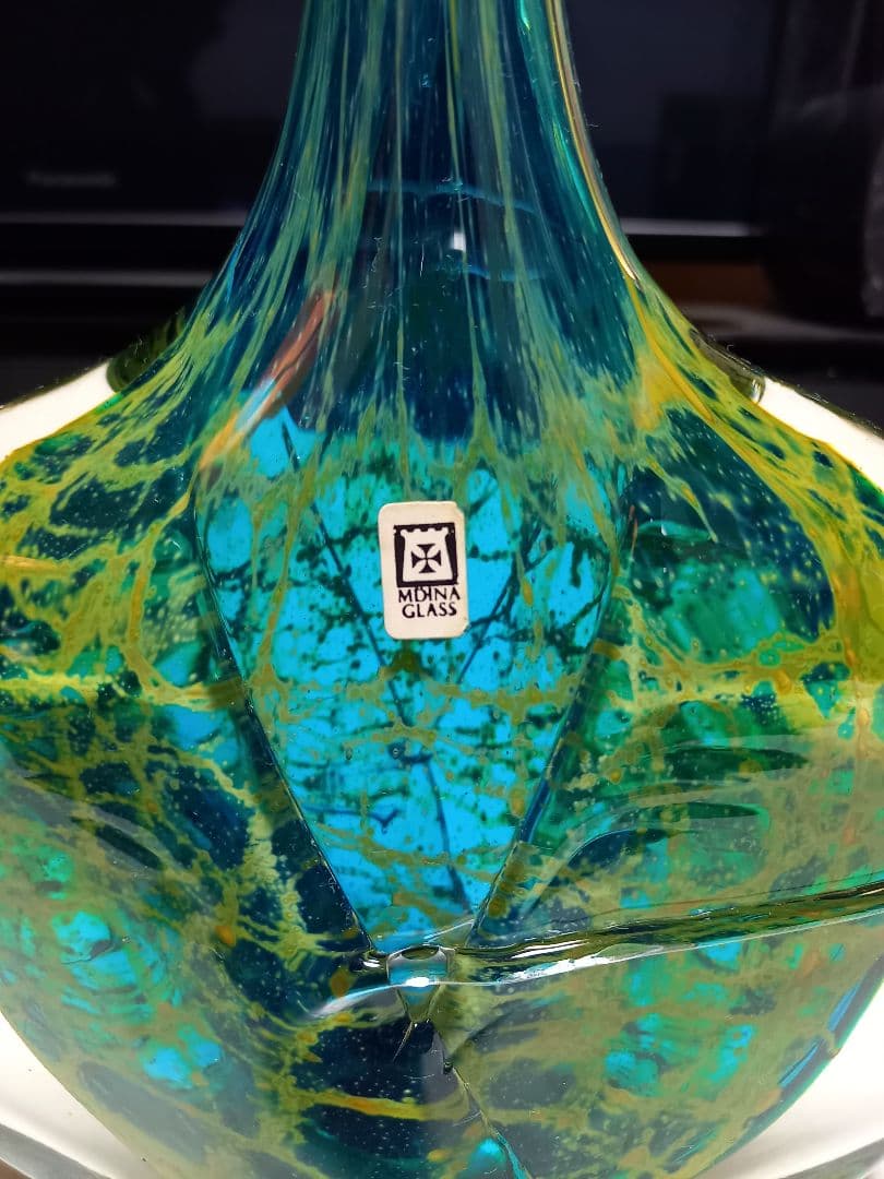 1984年　イムディーナ　グラス　マルタ島　　ミッシェル　ハリス　サイン入