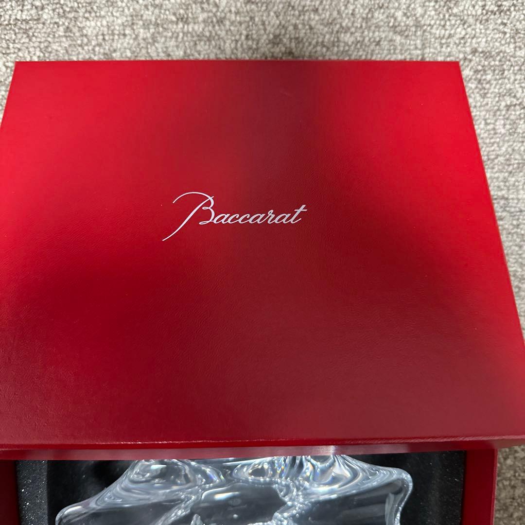 Baccarat 波型 透明皿 オリジナルボックス付き※即買い者様歓迎値引き不可