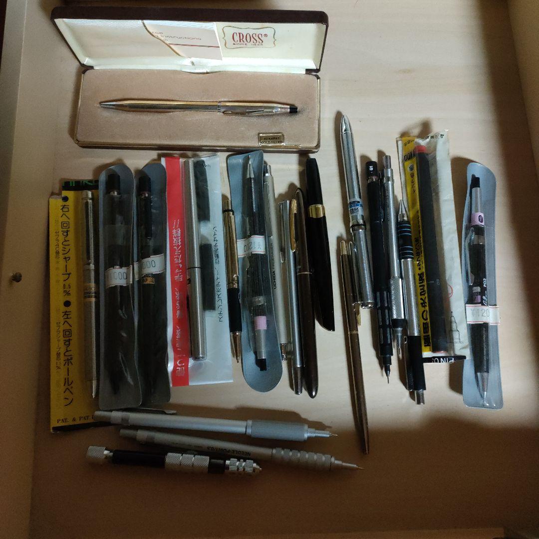 Cross ボールペンと筆記具セット 新品万年筆1本　新品ボールペン沢山