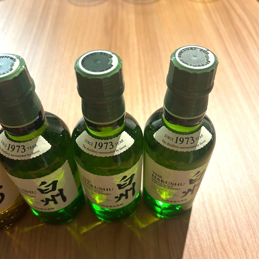 【新品・未開封】山崎 白州 ウィスキー ミニボトル 180ml 4本セット NV