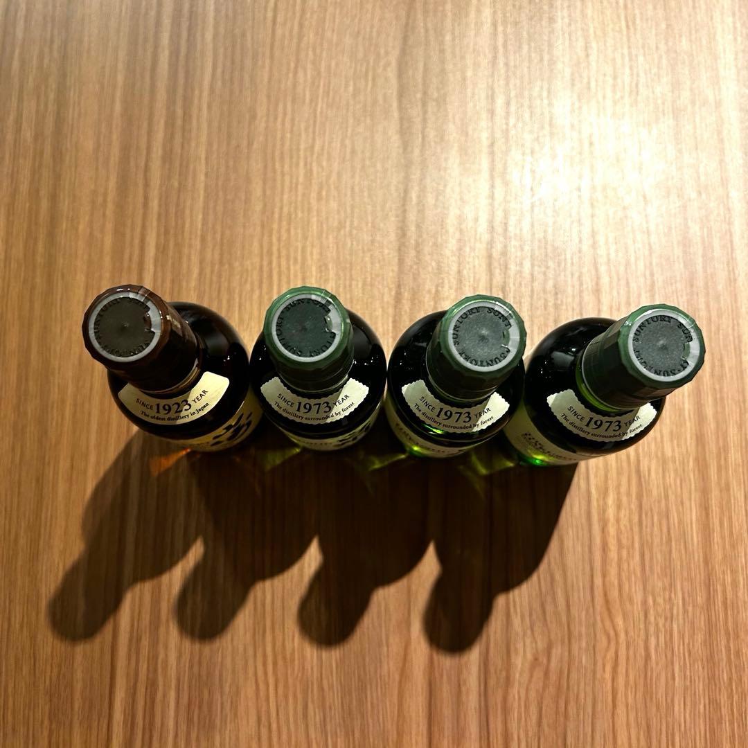 【新品・未開封】山崎 白州 ウィスキー ミニボトル 180ml 4本セット NV