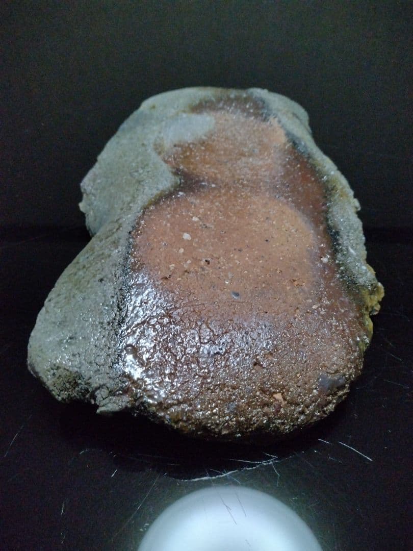 【備前焼 窯変長皿】伝統工芸士 森本 桂／送料込み！