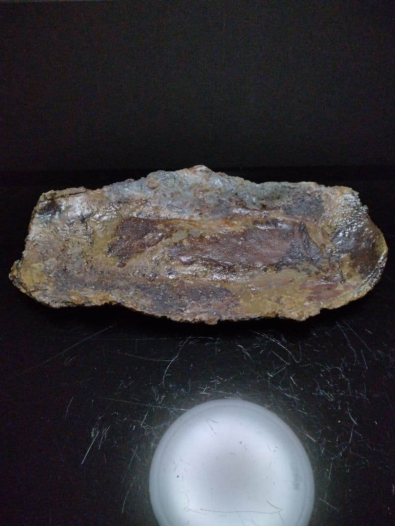 【備前焼 窯変長皿】伝統工芸士 森本 桂／送料込み！