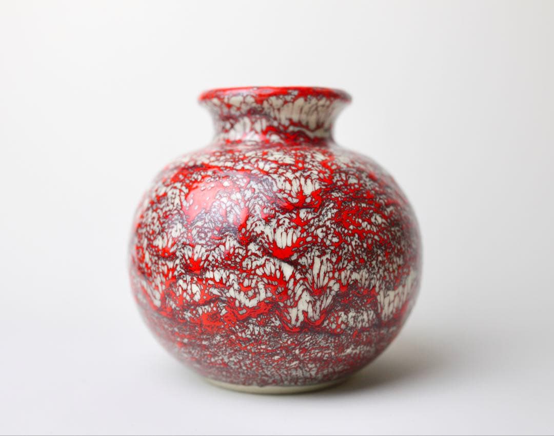 箕面焼　壺　花瓶