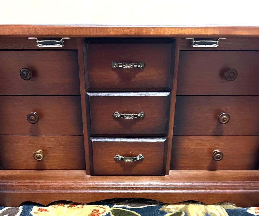 木製 アクセサリー収納 アンティーク調 ジュエリーボックス 小物入れ