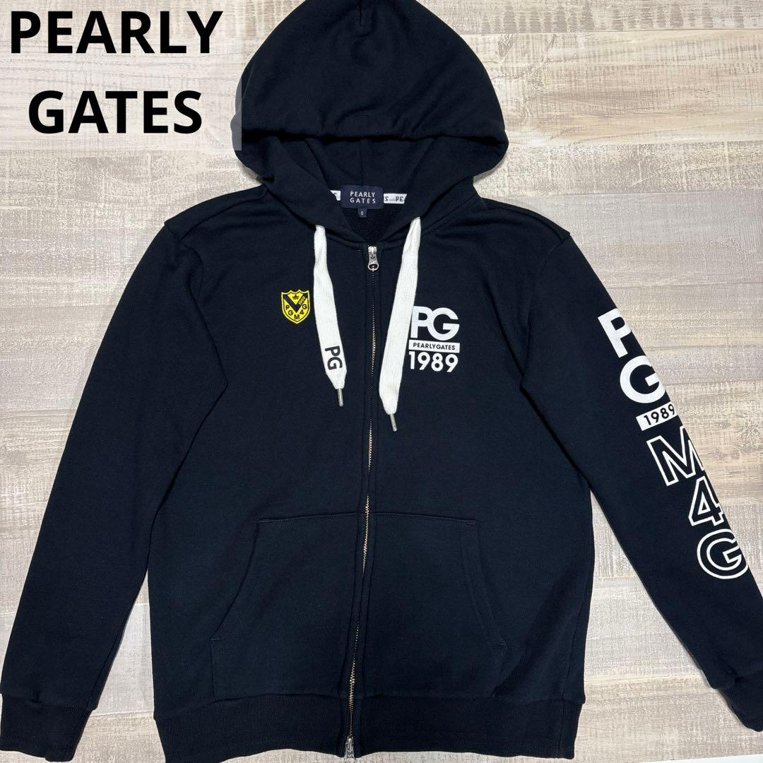 パーリーゲイツ★綿50%混★ストレッチダブルジップ【レディース サイズ0（S）】