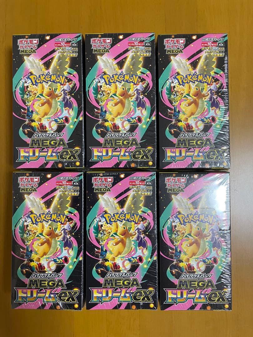 シュリンク付きポケモンカードMEGA ハイクラスパック　ドリーム ex　6BOX