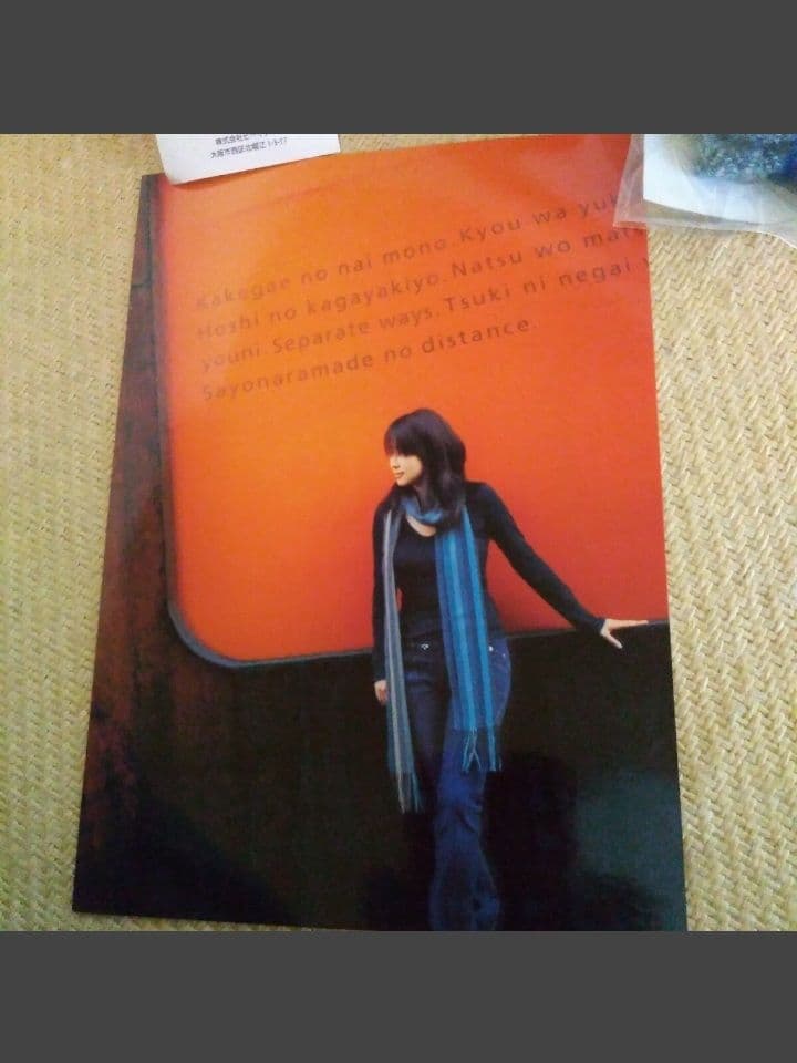 ZARD 坂井泉水 マフラー 君とのDistance レア 貴重 グッズ