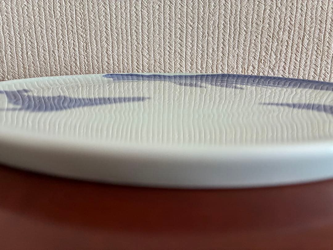 有田焼　渓山窯　染め付けナガスクジラ　プレート　皿