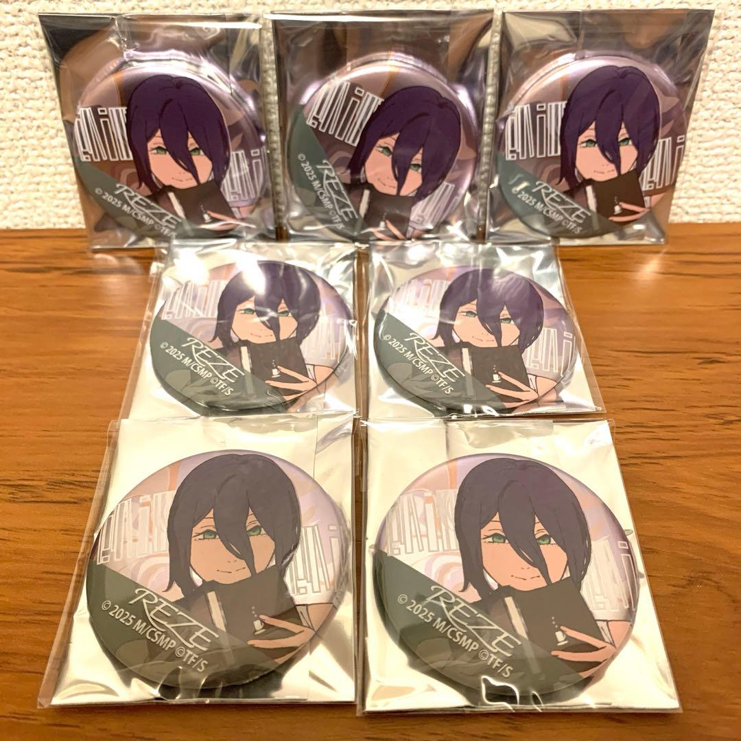 チェンソーマン 紀伊國屋書店 読書 メタリック缶バッジ 7個　レゼ