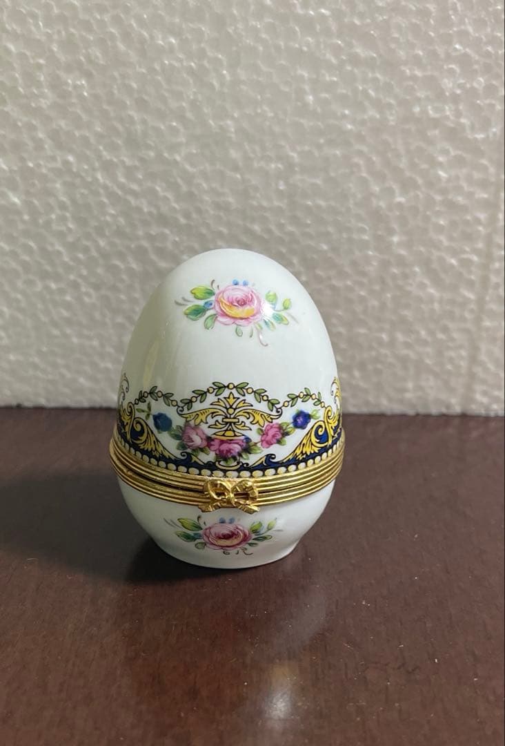 フランス製 置時計 時計 レア 置物 インテリア 卵 アンティーク ヴィンテージ