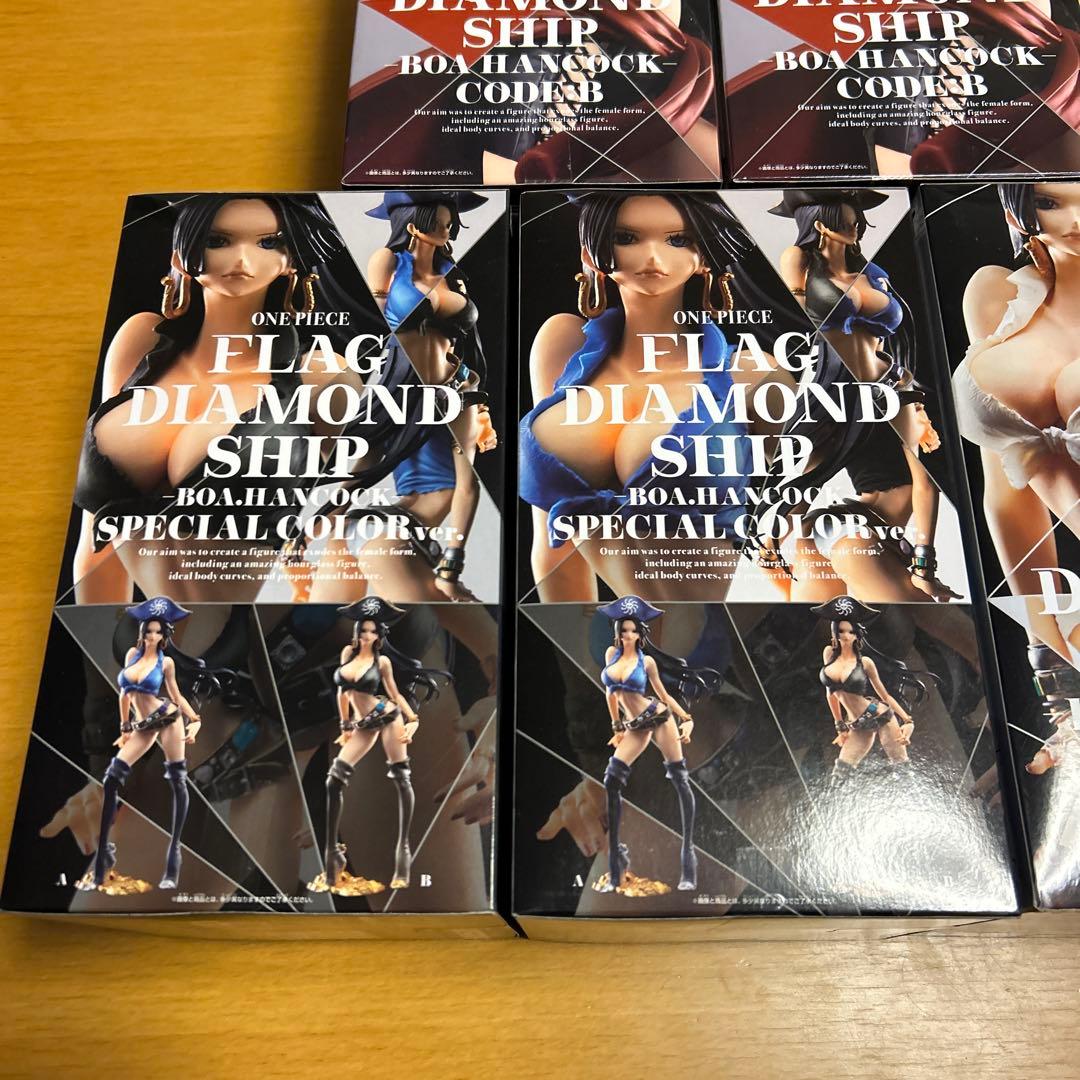ワンピース フィギュア フラッグダイヤモンドシップ ハンコック 4種5体セット