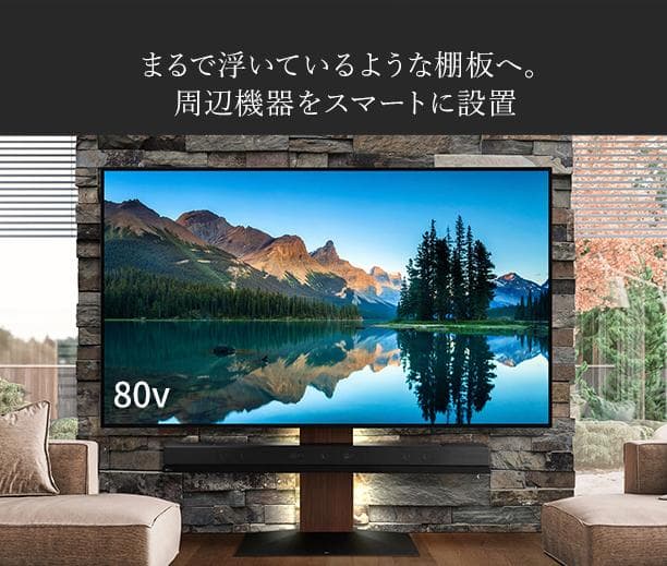 【WALL】テレビスタンド V3 ロータイプ 壁掛け HDDホルダー付き