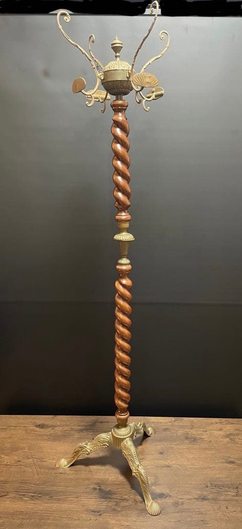 アンティーク　イタリア製　ポールハンガー　ポールスタンド　コートハンガー