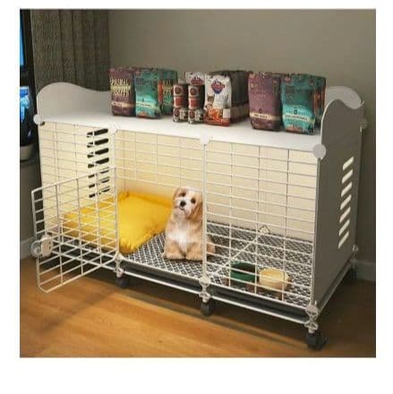 犬用ケージ キャスター付き 109*37*67 cm