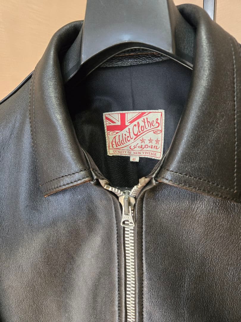 【茶芯】羊革 アディクトクローズ AD-01 ブラック 40