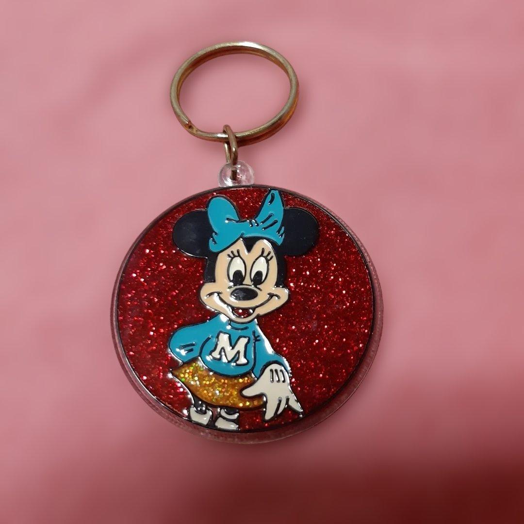 未使用6個ヴィンテージDisney◆ミッキー・ミニー・ドナルドダックキーホルダー