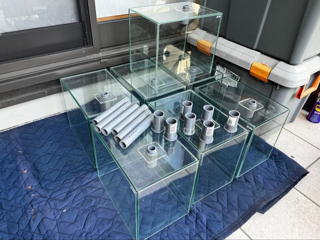 水槽 ガラス製　7個セット