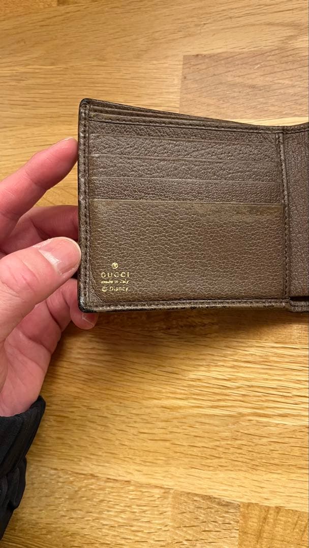 GUCCI Disneyコラボ　二つ折り財布　箱有り