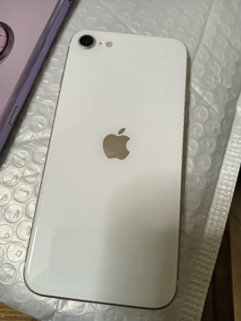 値下げ！超美品！SIMフリー100%バッテリー付iPhoneSE第2世代ホワイト