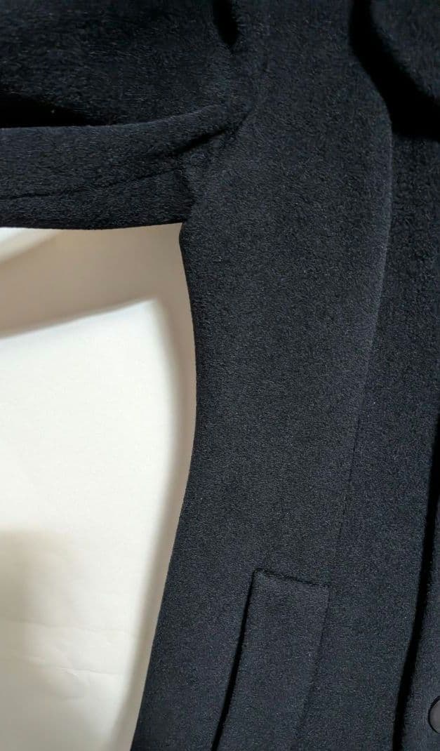 ジャンポールゴルチエ ダブルブレスト ロングコート ブラック