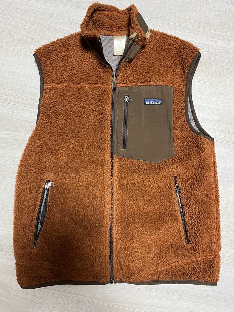 Patagonia フリース ベスト M ブラウン　レトロx