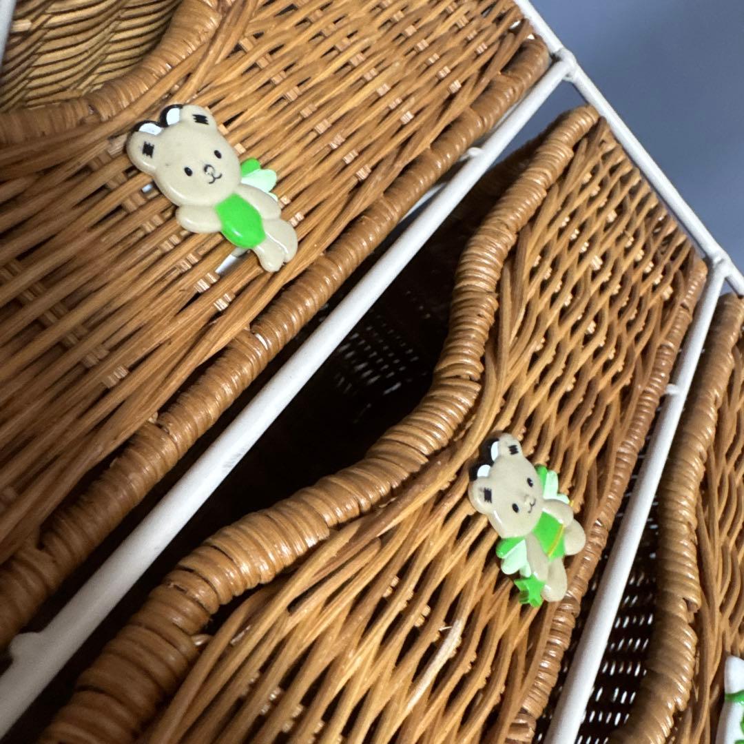 希少2001タグ付　fairy kitty フェアリーキティ♡ラタン3段ラック