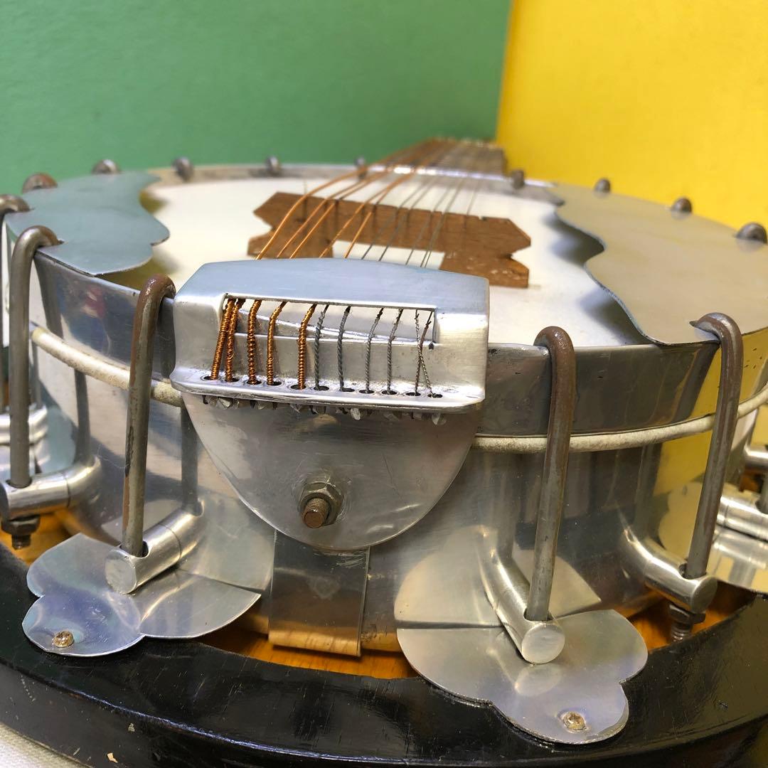 12弦バンジョー 木製ボディ メタルフープ付き