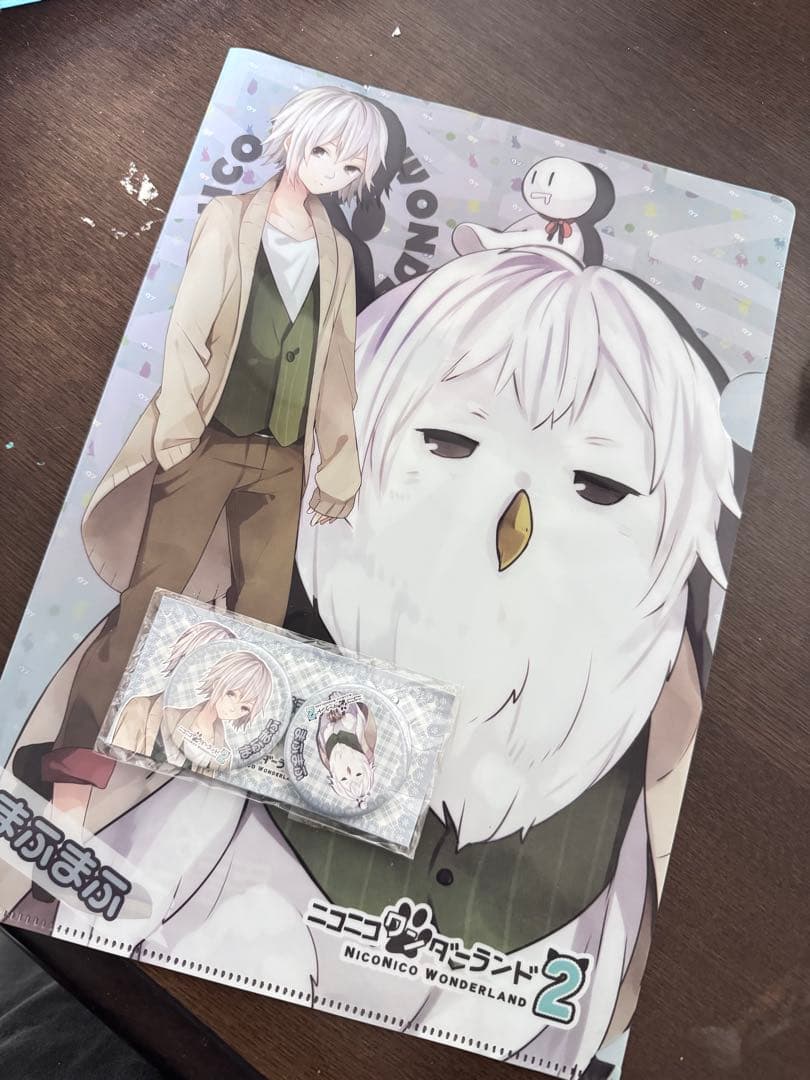 【未開封】まふまふ ニコニコワンダーランド2 クリアファイル 缶バッジ