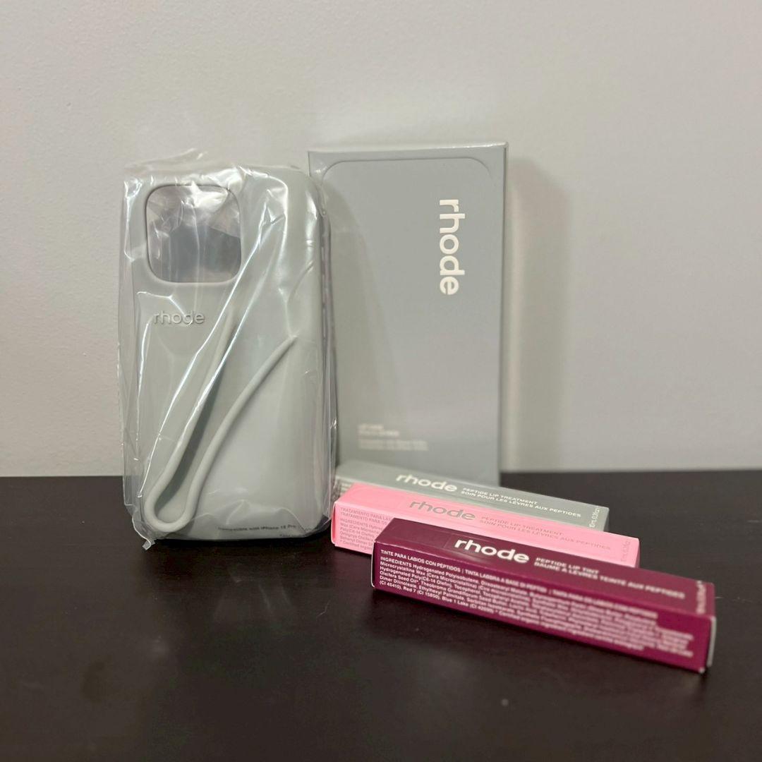 rhode iPhone用ソフトケース グレー