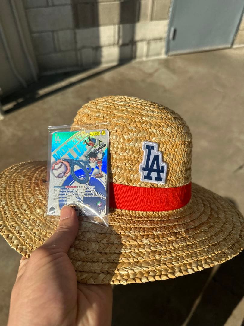 ワンピース ドジャース 麦わら帽子 7/3配布 限定 ドジャースタジアム